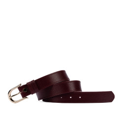 Damebælte 46cm safiano bordeaux