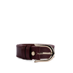 Damebælte 46cm safiano bordeaux