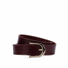 Damebælte 46cm safiano bordeaux