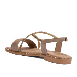 Damesandaler 5127 sand kombineret