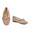 Dame ballerinasko 1369 beige kombineret