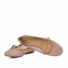 Dame ballerinasko 1369 beige kombineret