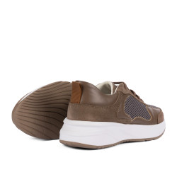 Damesneakers 6098 kombineret sand
