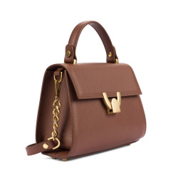 Dame skuldertaske 032g cognac