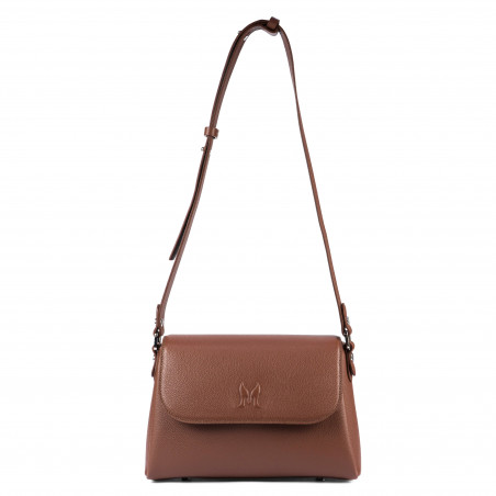 Dame skuldertaske 040g 01 biz cognac