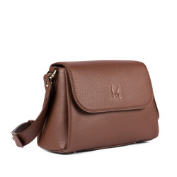 Dame skuldertaske 040g biz cognac