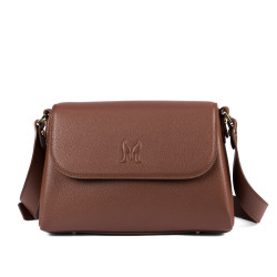 Dame skuldertaske 040g biz cognac