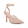 Damesandaler 1370 beige kombineret
