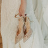 Damesandaler 1370 beige kombineret