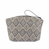 Damehåndtaske 213g raffia noir