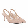 Damesandaler 1368 beige kombineret