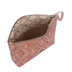 Damehåndtaske 213g 01 med kombineret pink motiv
