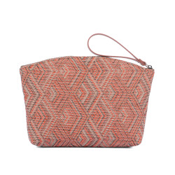 Damehåndtaske 213g 01 med kombineret pink motiv