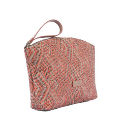 Damehåndtaske 213g 01 med kombineret pink motiv
