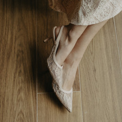 Damesandaler 1368 beige kombineret