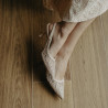 Damesandaler 1368 beige kombineret