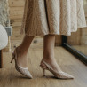 Damesandaler 1368 beige kombineret