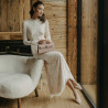 Damesandaler 1368 beige kombineret