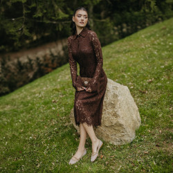 Dame ballerinasko 1369 beige kombineret lifestyle