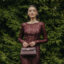 Dame skuldertaske 041g bordeaux lifestyle