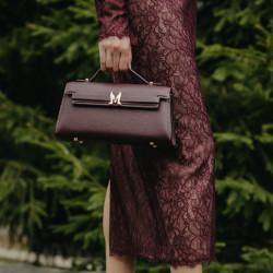 Dame skuldertaske 041g bordeaux lifestyle
