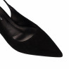 Damesandaler 1338 sort ruskind