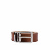 Damebælte 26cm brun saffiano