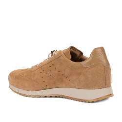Damesneakers 6104 bufo karamel kombineret