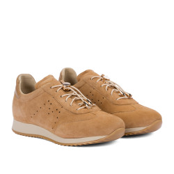 Damesneakers 6104 bufo karamel kombineret
