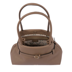 Dame skuldertaske 053g cappuccino