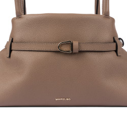 Dame skuldertaske 053g cappuccino