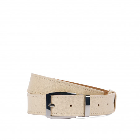 Dame bælte 27mc beige saffiano
