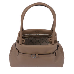 Kvinde skuldertaske 053g 01 cappuccino