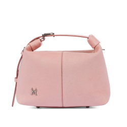 Damehåndtaske 037-1g 01 ruskind baby pink