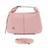 Damehåndtaske 037-1g 01 ruskind baby pink