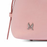 Damehåndtaske 037-1g 01 ruskind baby pink