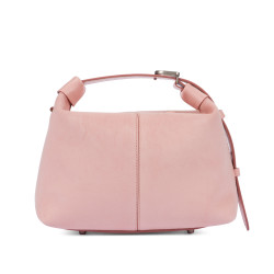 Damehåndtaske 037-1g 01 ruskind baby pink